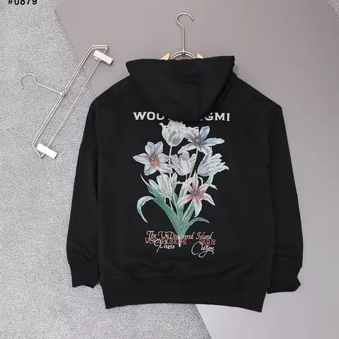 우영미 언디스커버리드 플라워 프린트 후드