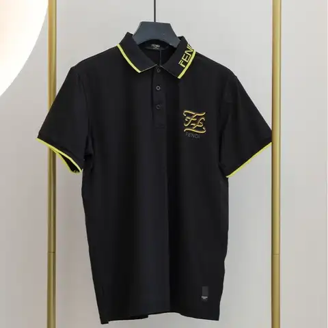 펜디 블랙 엠블럼 폴로 카라티