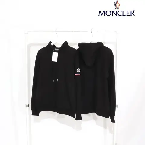 몽클레어 삼선 암밴딩 커플 후드