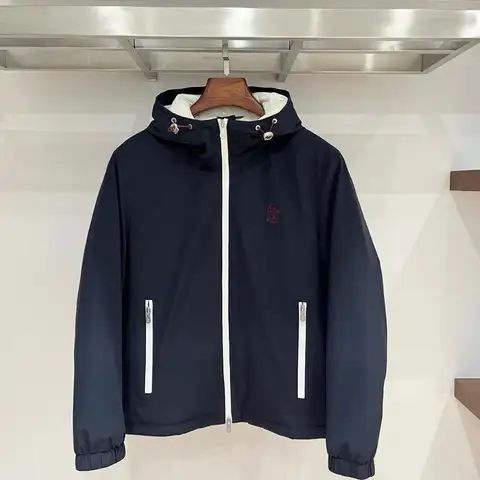 브루넬로쿠치넬리 후드 다운 트레이딩 패딩