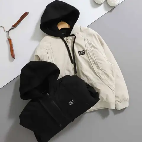 발렌시아가 후드 패딩 항공 자켓