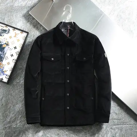몽클레어 Serrant 그레노블 코듀로이 숏다운 쟈켓 (아이보리/블랙)