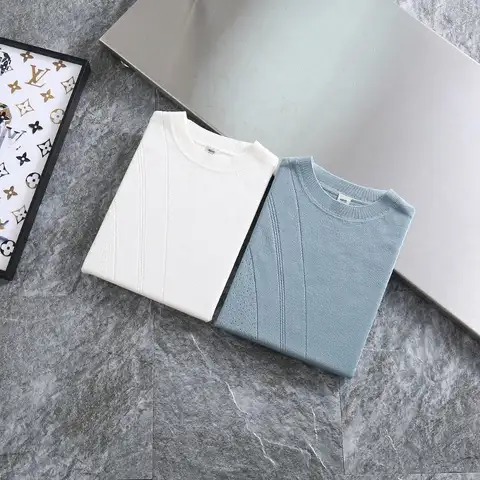 에르메스 여성 펀칭 실크니트 라운드