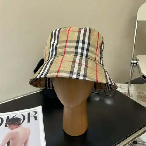 버버리 빈티지 체크 버킷햇
