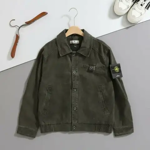 스톤아일랜드 워싱 컴팩트 셔츠형 자켓