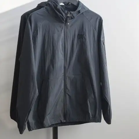 어뉴 스윙 후드 바람막이 자켓