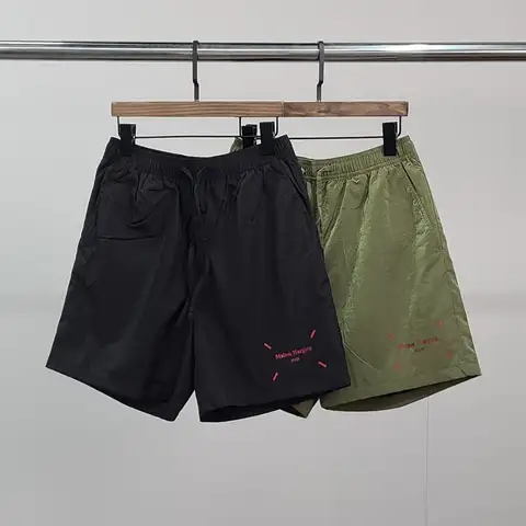 메종마르지엘라 페인팅 메탈 나일론 5부 팬츠