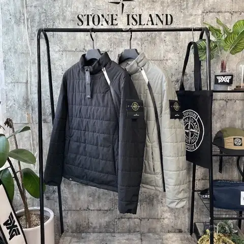 스톤아일랜드 F/W 사이드라인 지퍼 패딩맨투맨