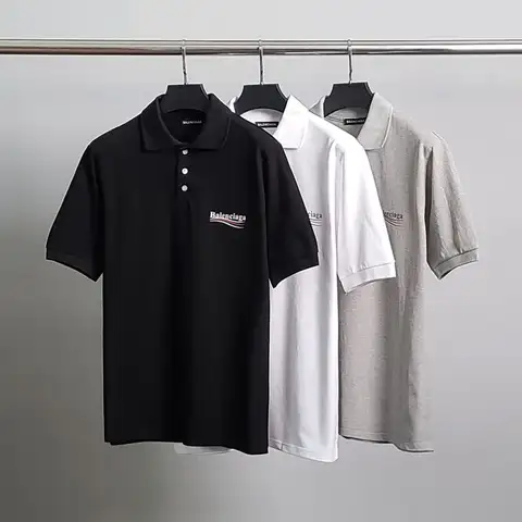발렌시아가 웨이브 PK 반팔 카라티