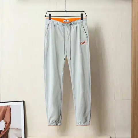 에르메스 자수로고 밴딩 조거팬츠 (연그레이/블랙)