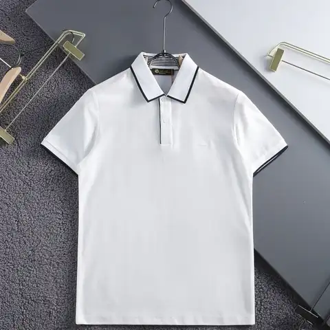 로로피아나 넥포인트 자수로고 카라티