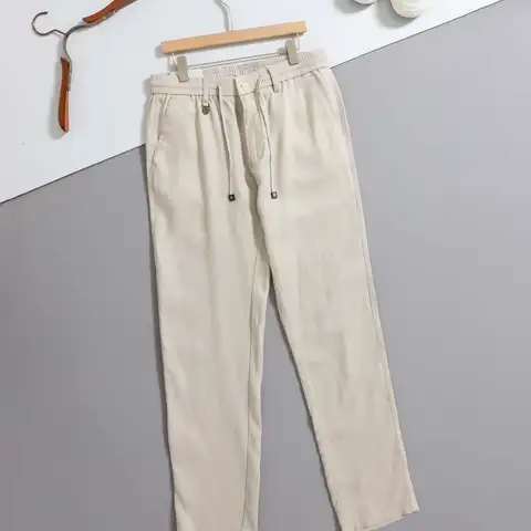 브루넬로쿠치넬리 린넨 블렌드 레귤러핏 팬츠