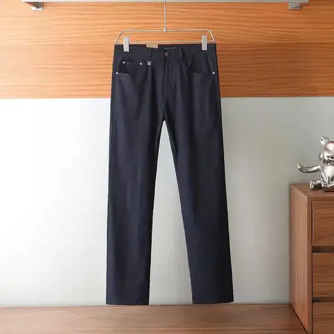 로로피아나 와펜로고 레더패치 코튼 스판팬츠