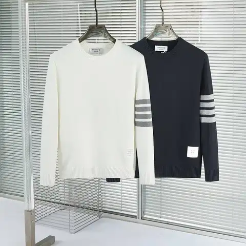 톰브라운 26ss 보트로고 4바 포인트 울라운드 니트