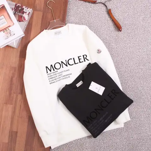 몽클레어 레터링 로고 기모 맨투맨