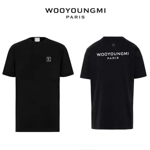 우영미 26ss 백로고 커플 티셔츠