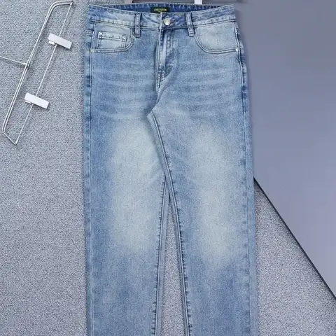 루이비통 이니셜 엠포 자수 워싱 데님 팬츠