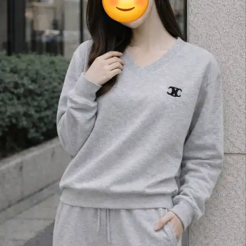 셀린느 브이넥 면 상.하의 세트