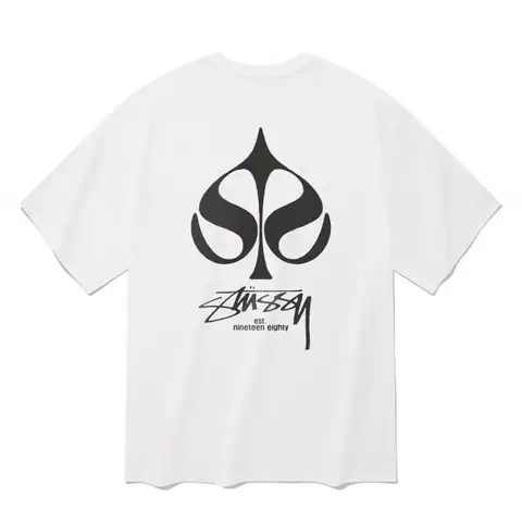 스투시 이스트 나인틴 티셔츠 (화이트/블랙)