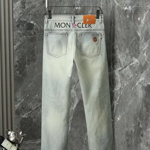 몽클레어 수입 그레노블 레더패치 데님팬츠