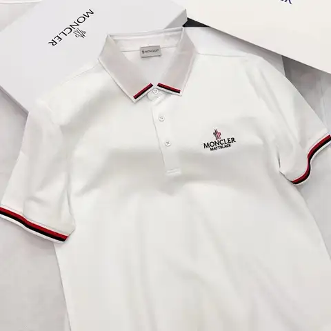 몽클레어 남성반팔 POLO 티셔츠 (화이트/블랙)