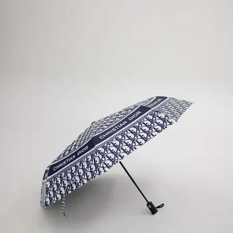 디올 오블리크 패턴 3단 자동 우산