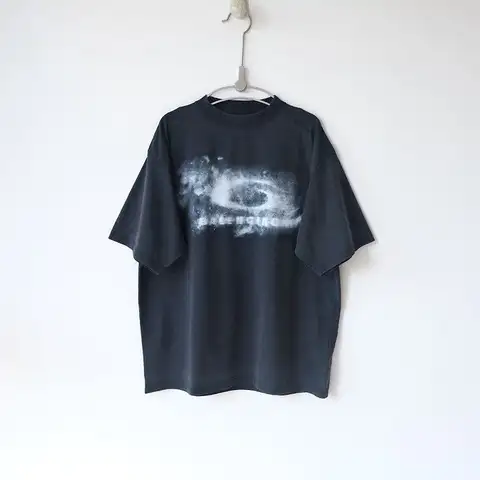 발렌시아가 26 워시드 크레용 티셔츠
