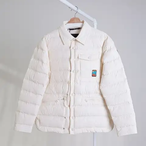 몽클레어 그레노블 라바시 팩어블 셔츠 다운 자켓 (아이보리/블랙)