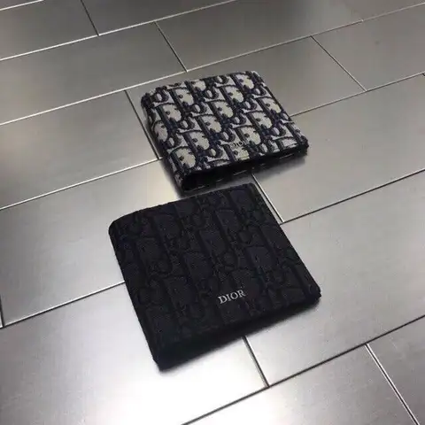 디올 옴므 오블리크 자카드 반지갑