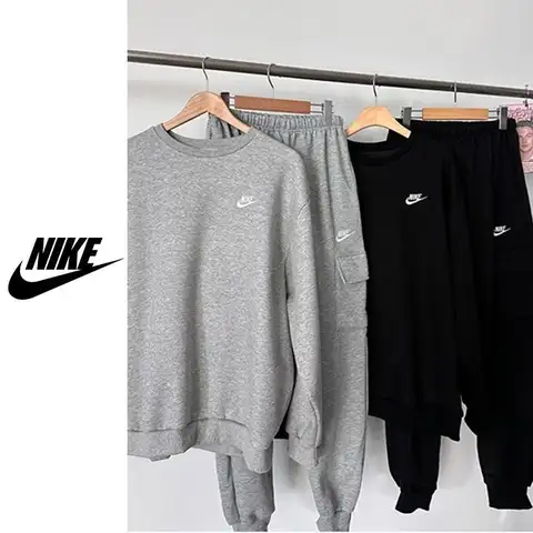 나이키 베이직 레터링 카고팬츠세트 (기모)