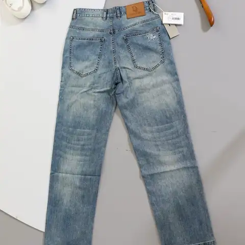 디올 자수로고 데님 팬츠