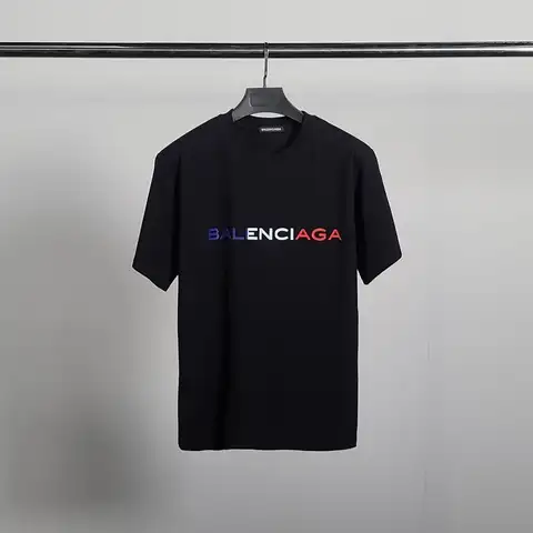 발렌시아가 인터내셔널 프랑스로고 코튼 반팔티
